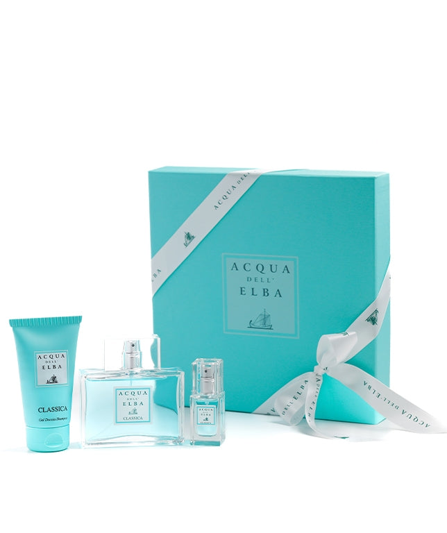 Classica Giftset Uniseks- 100ml + 15ml Eau de parfum + 75ml Douchegel- Acqua dell Elba