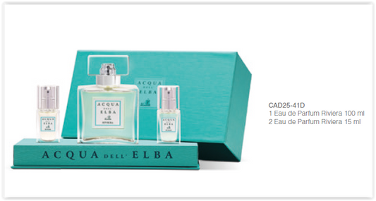Giftset - Riviera - Eau de Parfum - 100ml + 2x15 ml - Acqua dell Elba