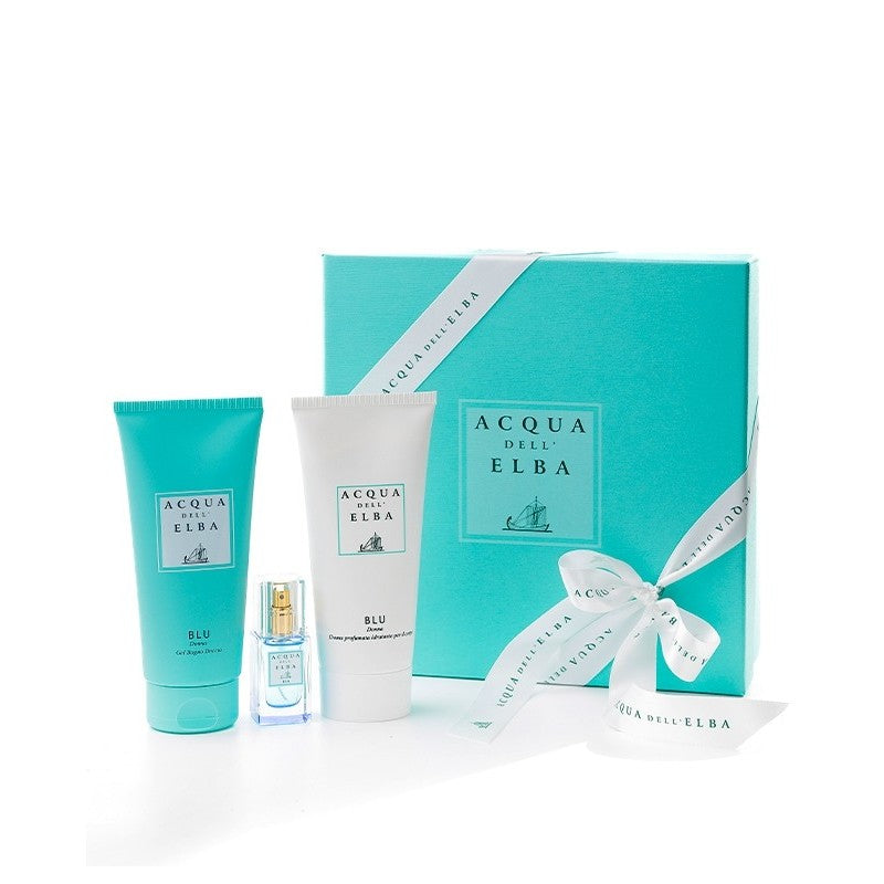 BLU Eau de Parfum Dames 15ml + Bodycreme 200ml + Showergel 200ml - Acqua dell Elba